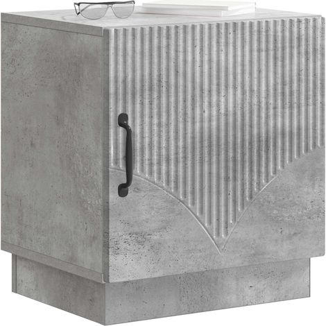 Maison Exclusive - Nachttisch 2 pcs Beton Grau 43 x 34,5 x 47 cm