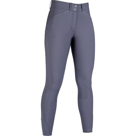 Pantaloni da equitazione donna silicone al ginocchio modello Helene: 38, verde scuro 5900 (1/4)