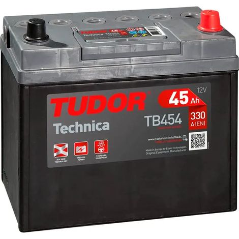 Tudor TB454 Batería de Coche 45Ah 330A EN