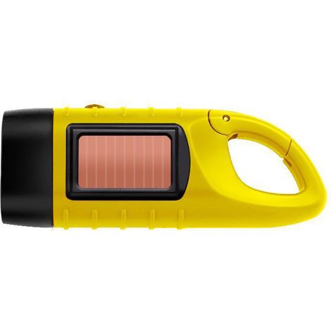 Linterna LED portátil con manivela, alimentada por dinamo, multifuncional, recargable con energía solar, ideal para acampar y hacer senderismo. Luz de emergencia de alta luminosidad.