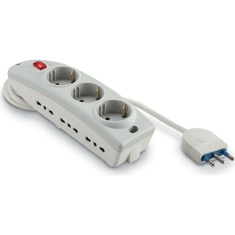 Scame presa multipla 6 prese standart italiano serie trend 3xp30 + 6xbiv 165.30411.r (1/2)