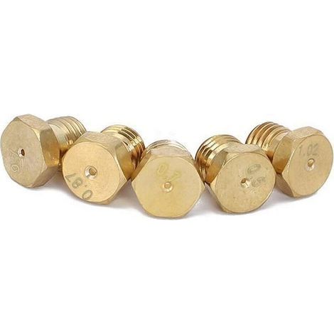 Lot de 5 brûleurs à gaz naturel pour plaque de cuisson au gaz naturel GPL, jets, buses et injecteurs (1/5)