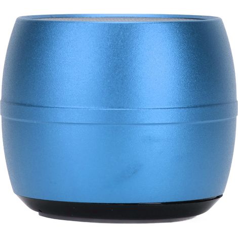 Mini enceinte Bluetooth étanche IP67, chargement USB, micro intégré, portable et sans fil, idéale pour la douche, la salle de bain ou la voiture (bleue). (1/5)