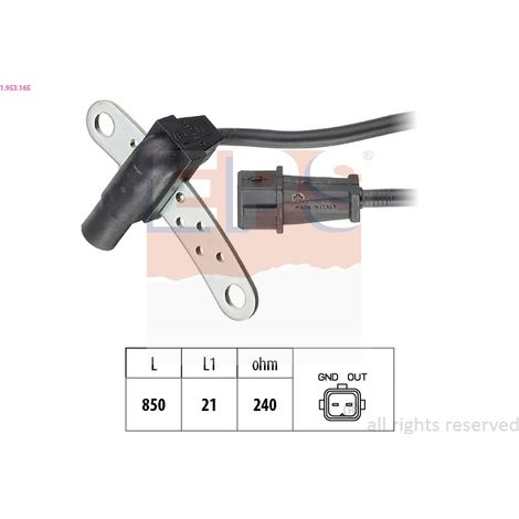 Capteur d'angle, vilebrequin EPS 1.953.165 VOLVO 30816491 308164912