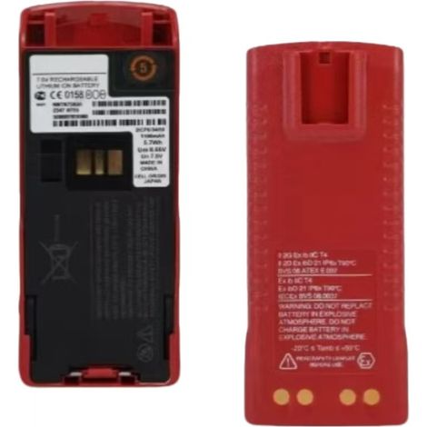 Kompatibel mit Motorola MTP810EX/MTP850EX Funkgeräten, explosionsgeschützter Akku NNTN7383A (1/3)