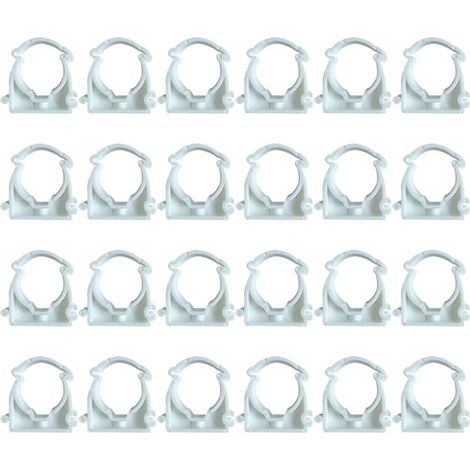 Lot De 24 Collier Serrage, Diamètre 25mm, Plastique PPR, Pour Tuyau Eau Gaz (1/5)