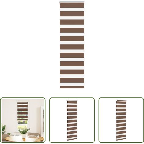 Jalousie -  Doppelrollo Braun 45x100 cm Stoffbreite 40,9 cm Polyester (1/5)