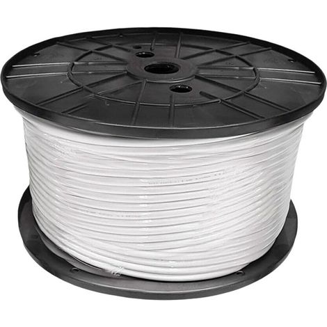 Câble électrique Tuyau Blanc 2 x 0,75 mm 400 m h05vvh2-f Bobine EAN : 8435734703972 (1/2)