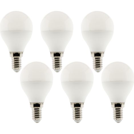 Pack de 6 ampoules LED 4,2W E14 Sphérique