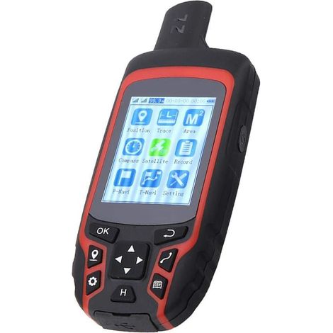 Area Meter, Outdoor GPS Navigation Tracker, A6 Portable USB Rechargeable GPS Navigator for Trekking or Hiking