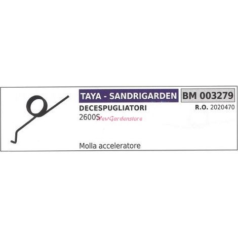 Muelle acelerador desbrozadora TAYA 2600S 003279