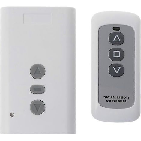 Interrupteur sans fil 2 canaux 433MHz avec télécommande et mini récepteur (1/5)