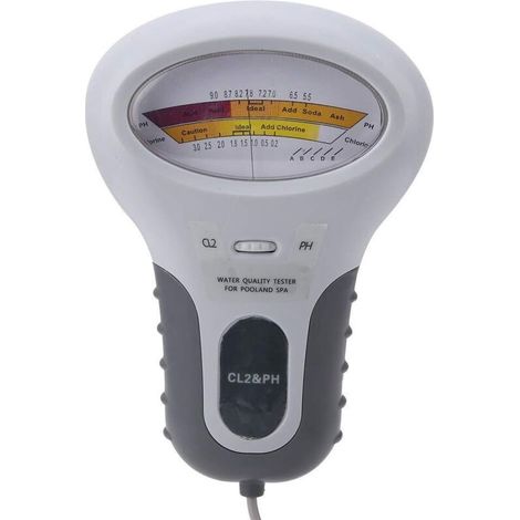 Testeur numérique de chlore et pH CL2 – Mesure précise avec sonde – Pour piscine et spa – Écran LCD multifonction (1/5)