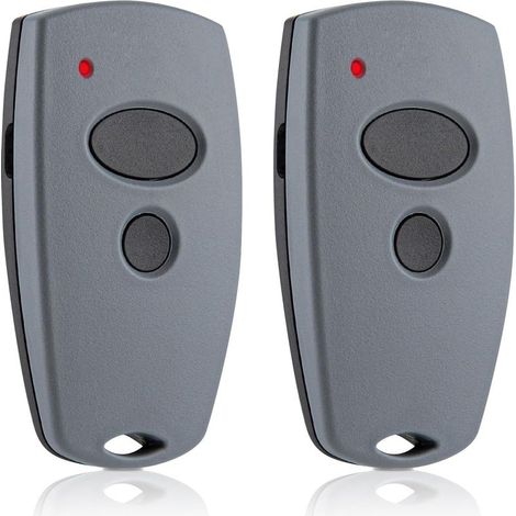 Lot de 2 télécommandes compatibles Marantec 868,3 MHz 2 canaux pour portail garage modèles 302 et 384 (1/2)