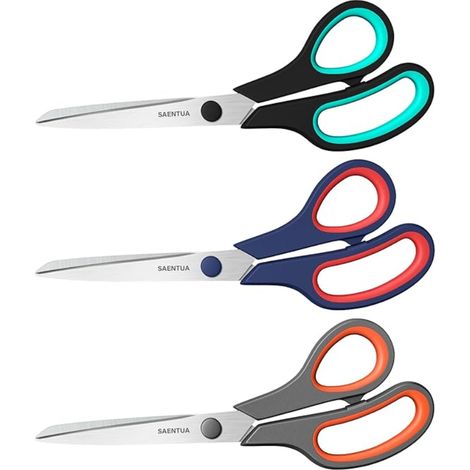 Ciseaux Polyvalents avec Lames de 2,5mm, Prise en Main Confortable, Ciseaux en Acier Inoxydable, Droitier/Gaucher
