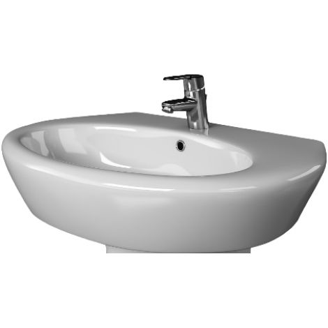 Roca - Lavabo 68 cm in cercamica Bianco - Serie: Clara (1/2)