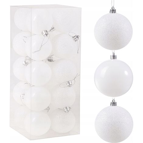 PALLINE PER ALBERO DI NATALE SET INDESTRUTTIBILI ROSSO GRANDE