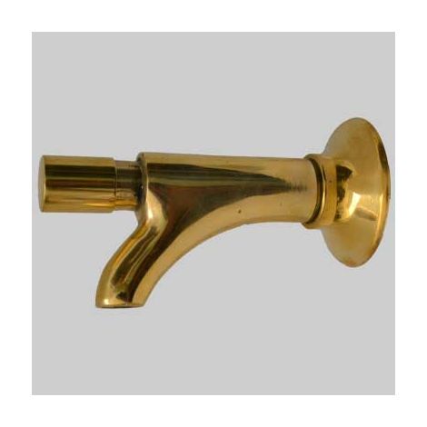 RUBINETTO A PULSANTE SEMPLICE OTTONE GIALLO 1/2 IDRAL