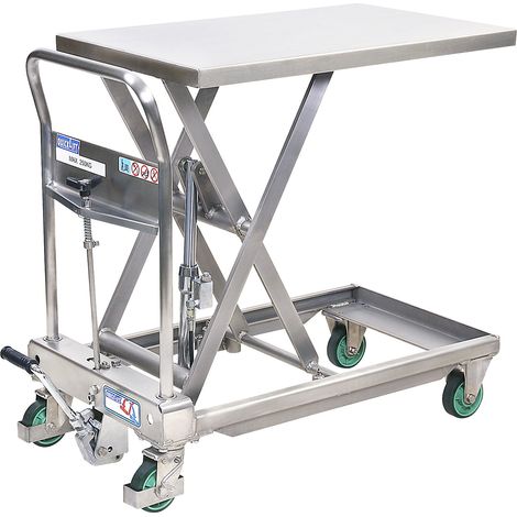 FRANKEL kaiserkraft, Chariot à plate-forme élévatrice en inox, (1/5)
