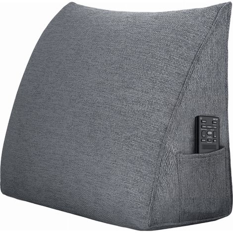 Cuscino triangolare grigio melange Cuscino triangolare grigio melange 60 cm (1/5)