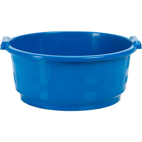 DECH barreño plastico azul 8l , Barreño de plástico azul de 8 litros. -Marca: Dech. -Barreño tradicional en color azul con asas y diseño de cuadros texturizados en el exterior. -Es