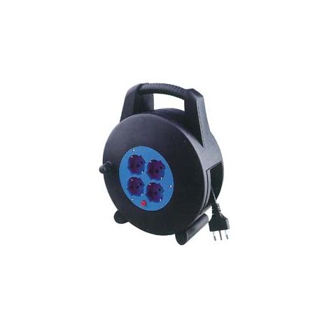 Avvolgicavo Elettrico 4 Prese Schuko Bipasso Mt.10 - mt.10