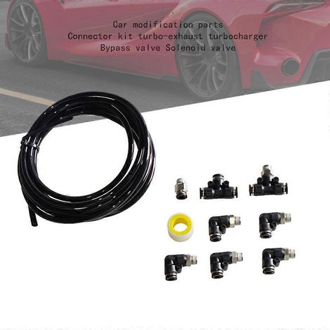Kit de raccords universels pour dépression pour véhicules turbocompressés avec raccords à verrouillage rapide (1/4)