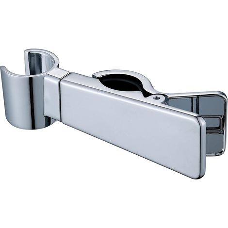 Support de douche à main, support de douche réglable en métal de 22 à 25 mm, support de douche, pivotant, sans perçage, pour pommeau de douche à main de salle de bain (1/5)