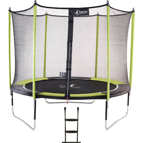 Trampoline KANGUI - JUMPI Ø 300‑305 cm – Enfant – Rebond Optimal – Échelle – Garantie 5 ans (1/4)
