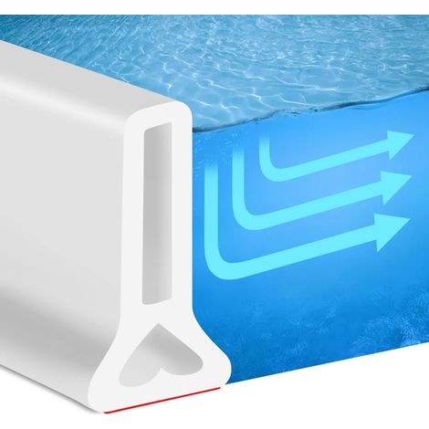 Faltbares Wasserstopper-Befestigungssystem für 67-Zoll (ca. 172,7 cm) breite Faltduschtüren, zur Trennung von Nass- und Trockenbereich in Faltduschen