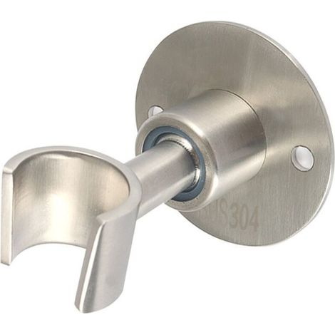 Supporto per soffione doccia in acciaio inox, supporto per soffione doccia regolabile a 360°, staffa metallica a parete per doccia. (1/5)