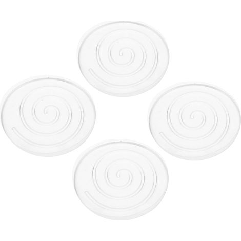 Lot de 4 Protège-Pieds Antidérapants en PU pour Meubles et Pieds de Table, Installation Facile Bruit, Patins Transparents pour Chaise et Table (1/5)