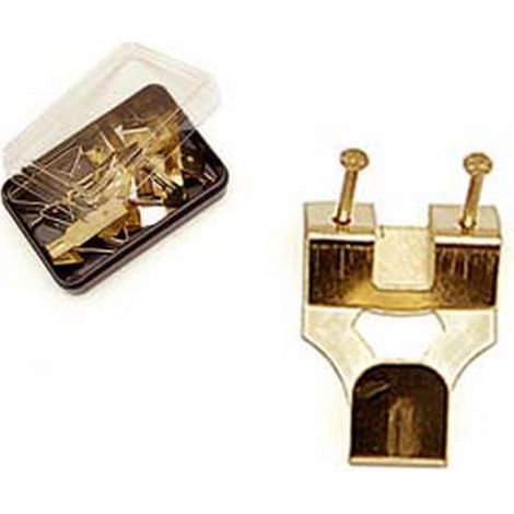 15SC GANCI X OTTONATI CON CHIODINI - n.3 in conf.5 pz.