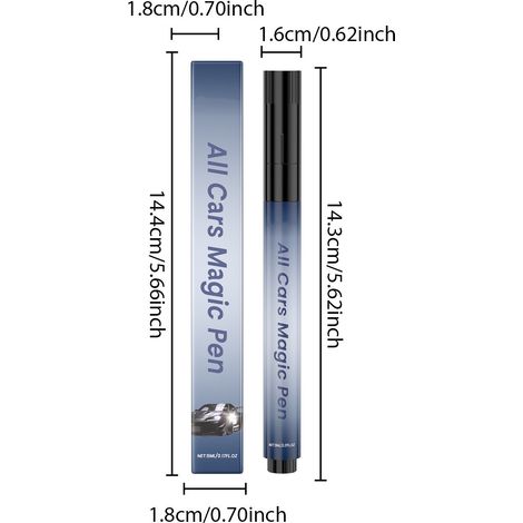 Stylo magique de réparation auto All Cars, stylo anti-rayures, correction rapide des dommages de carrosserie, contenance 5 ml (1/5)