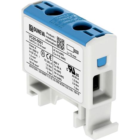 Ouneva Group VC05-0001 Verteilerblock  Schrauben  Blau 1 St.