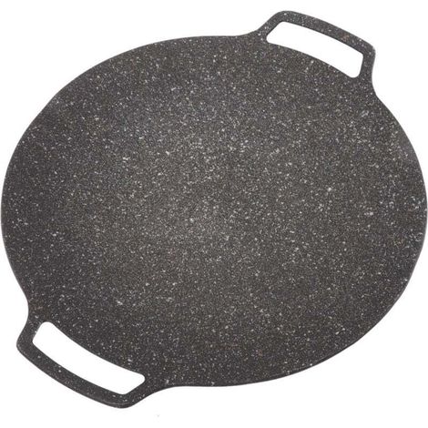 Plaque à barbecue coréenne antiadhésive universelle – Poêle ronde extérieure pour maison, diamètre 30 cm, revêtement céramique (1/4)
