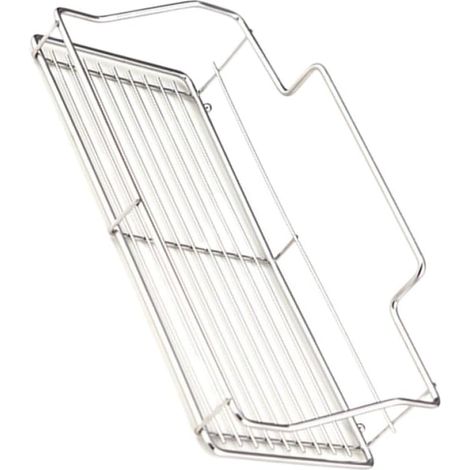 Petite étagère de salle bain en acier inoxydable, sans perçage, organisateur douche pratique et (1/5)