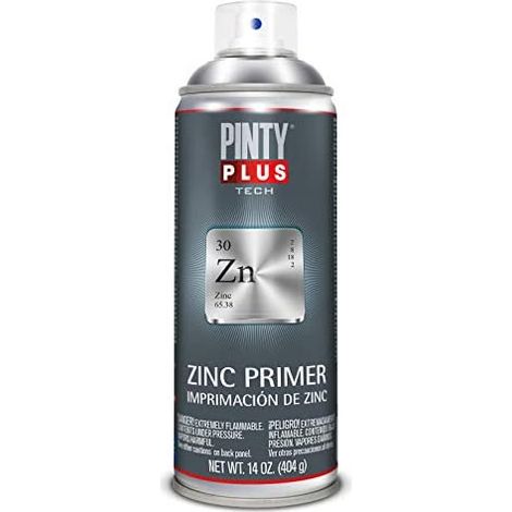 PINTURA EN SPRAY PINTYPLUS TECH ZINC GALVÁNICO 520cc Z169 (1/2)
