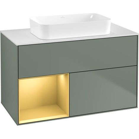 Villeroy & Boch F651HFGM Meuble sous-lavabo Finion F65 (1/2)