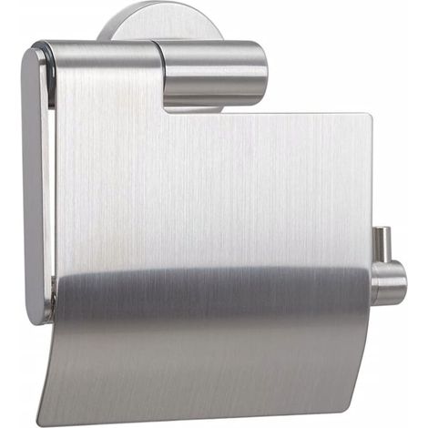 Tiger Boston, Porte-rouleau papier toilette avec rabat, Acier inoxydable brosse (1/5)