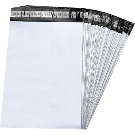 Enveloppes plastiques - Non spécifié - 50Pcs - Autoadhésives - Opaques - 34x46cm-Ywey (1/4)