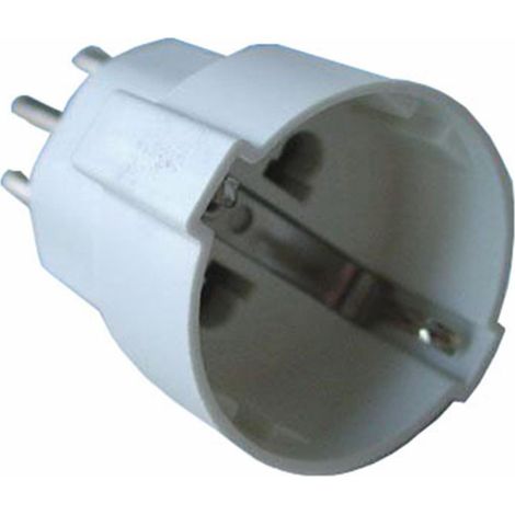 Übergangsstecker CH/D weiß Übergangsstecker