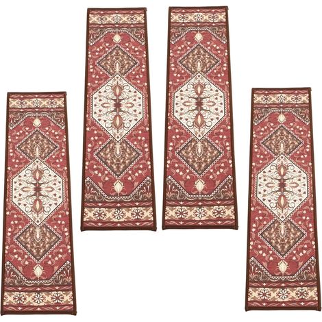 Lot De 4 Tapis Descalier Antidérapants Et Adhésifs Pour Garçons Et Filles Faciles À Installer (1/5)