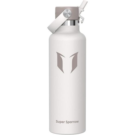 Trinkflasche Edelstahl Strohhalm BPAfrei 500ml 750ml 750 ml C- Grau (1/5)