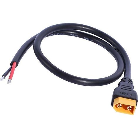 Câble en silicone 14 AWG avec prise XT60H et connecteurs 2 broches pour véhicules radiocommandés et batteries LiPo (1/4)