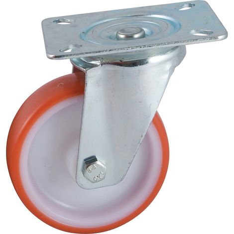 Avl AVL D125 Polyurethan-Rollenfüße Rot 125 mm
