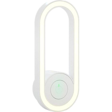 Répulsif anti-moustiques électrique, anti-parasites pour la maison et la chambre à coucher, dernière conversion de fréquence, ultrasons avec veilleuse LED, veilleuse anti-moustiques-Blanc (1/4)
