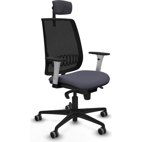 Sedia da ufficio piqueras y crespo Confort grigio scuro bianco (1/2)