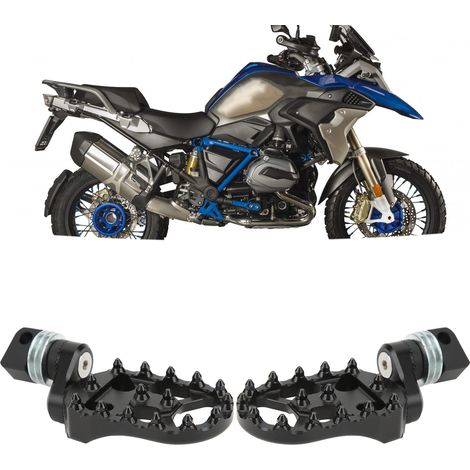 1 Paar hintere Fußrasten für BMW R1200GS LC Adventure R1200GS LC Schwarz (1/5)