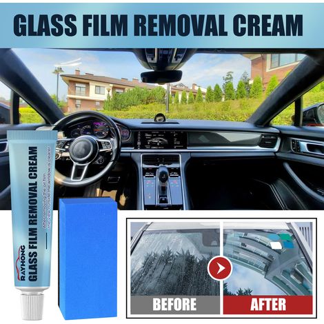 Ölfilmentferner für Autoglas, Fleckenentferner, Ölfilmreiniger, Lackschutzmittel, Windschutzscheibenschutz – 30 g + Schwamm -- BIEMMEDUE (1/5)